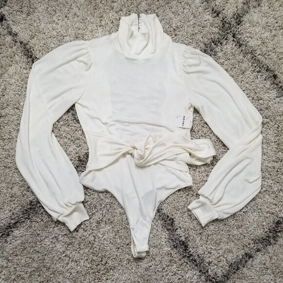 NWT Free People X REVOLVE Bring It Back Bodysuit Ivory Size Large - Picture 3 of 8
